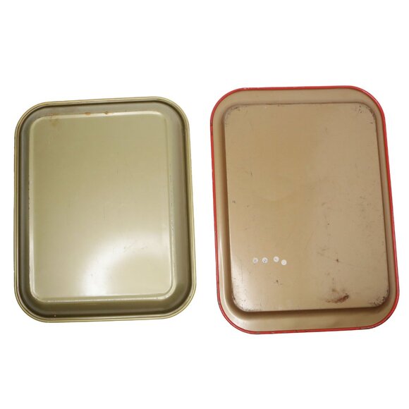 Vintage Coca-Cola Serving Trays Set of 2 Small Metal Coke Trays Retro 80s Promo - Picture 5 of 13